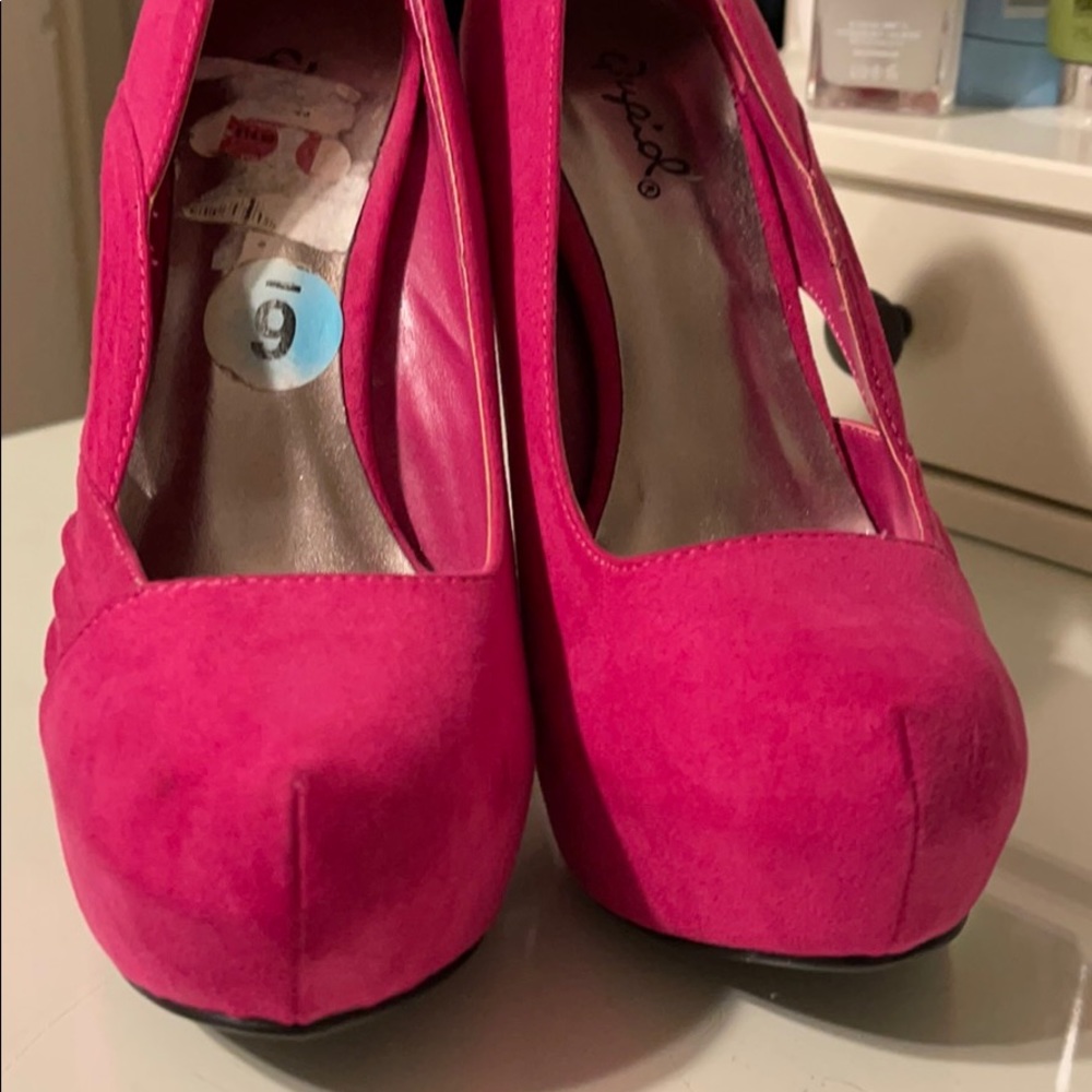 Beautiful pink high heels